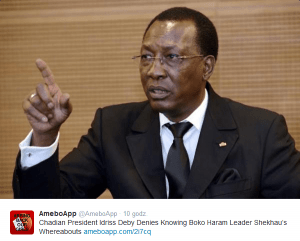 Idrissa Deby, prezydent Czadu/ twitter.com@AmeboApp