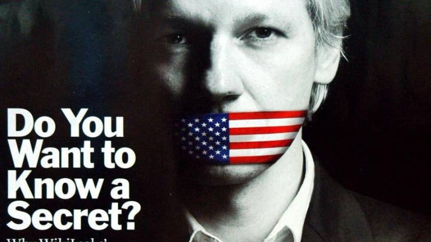 Assange na okładce "Time"