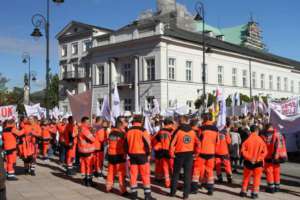 Protest pracowników służby zdrowia w Warszawie / fot. Patryk Kosela