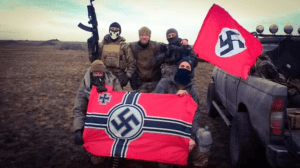 Członkowie neonazistowskiego batalionu na Ukrainie / twitter.com