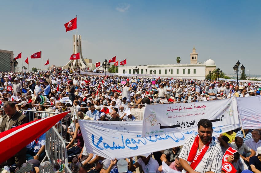 Manifestacje w Tunisie, 2011