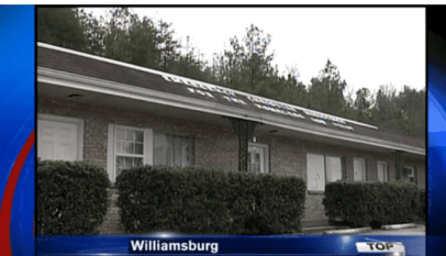 Kadr z reportażu dot. schroniska w Williamsburgu wyemitowanego przez telewizję WYMT.