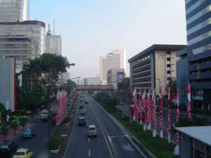 Centrum Dżakarty. Tutaj doszło do zamachu / fot. Wikimedia Commons