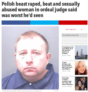 36-letnia "Polska Bestia" / zrzut ekranu z thesun.co.uk