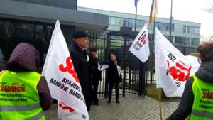 Protest był częścią międzynarodowej kampanii przeciw wyzyskowi w DHL
