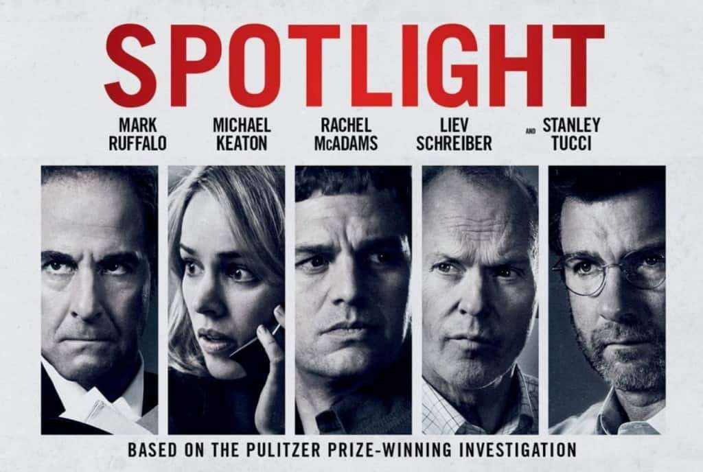 Plakat zapowiadający film "Spotlight".