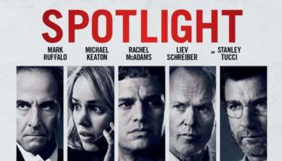 Plakat zapowiadający film "Spotlight".