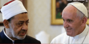 Imam Al-Tayeb podczas spotkanie z Franciszkiem / youtube.com