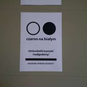 Jeden z plakatów zaprojektowanych przez studentów szczecińskiej Akademii Sztuki / źródło własne
