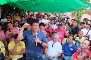 Rodrigo Duterte na spotkaniu z wyborcami/facebook.com/Rody Duterte