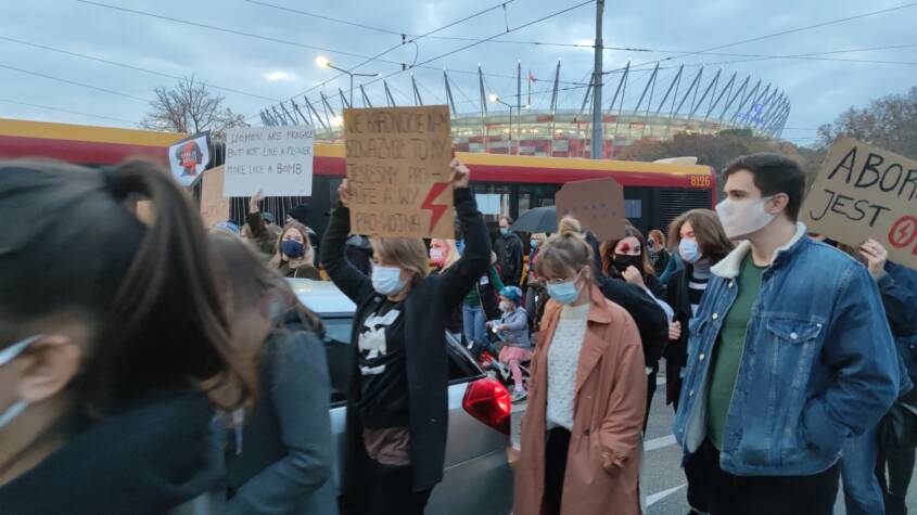 Protest w Warszawie