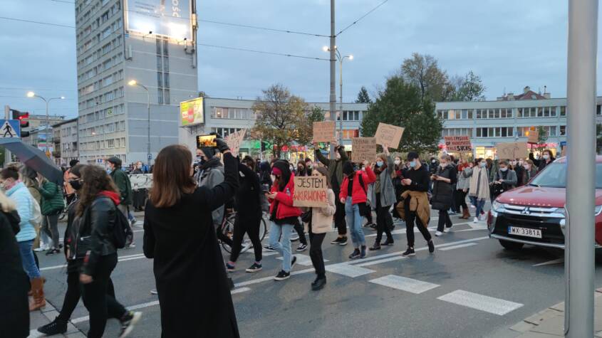 protest w Warszawie