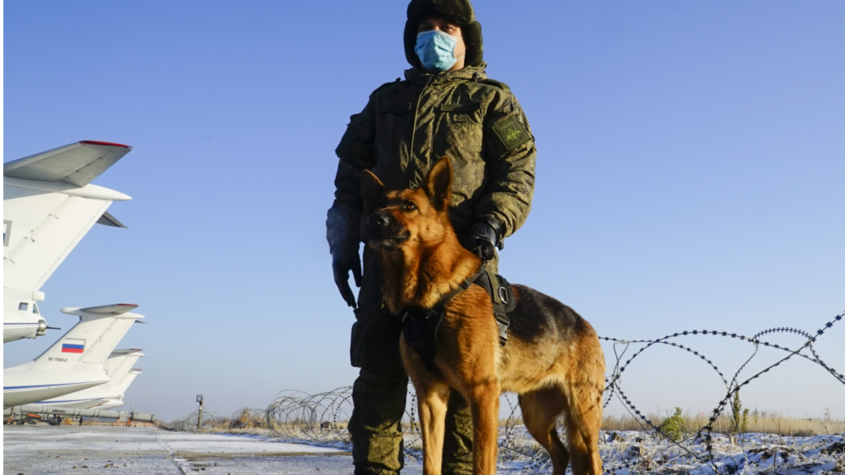 Rosyjski żołnierz w Karabachu
