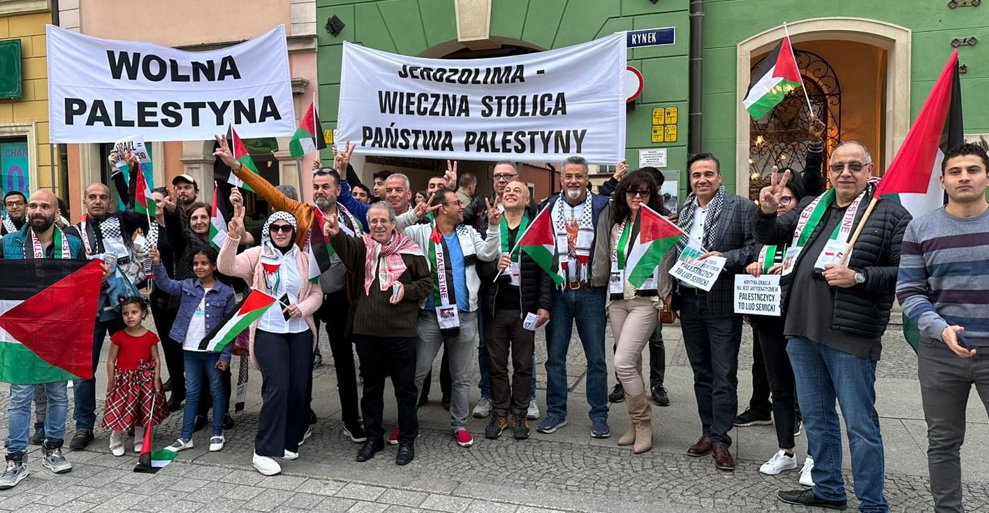 Marsz Powrotu Palestyńczyków w polskich miastach z okazji 75 lecia Nakby